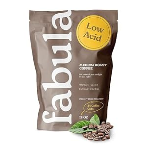 Fabula Low Acid Coffee Beans Whole,...