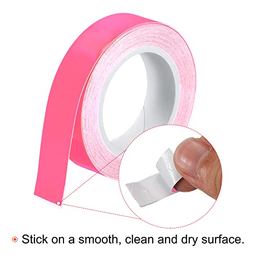Image of MECCANIXITY Glow in The Dark Tape 9.8 Ft x 0.5 Inch Luminous Fluorescent Tape for Night Outdoors Indoors Decorations Signs, Pink Pack of 3
