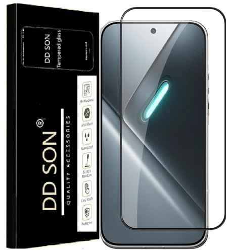 Image of DD SON Premium Tempered Glass Screen Protector Guard Compatible For Redmi Turbo 5 5G (6.59 Inch, Pack of 1) | Edge to Edge Coverage With Easy to installation kit for Smartphone