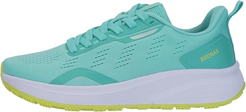 Image of BRONAX Womens Wide Toe Box Road Running Shoes S71 | Wide Width, Breathable, Plantar Fasciitis, EVA Midsole, Non Slip, Rubber Outsole, Female, Comfortable, Athletics, Bunions
