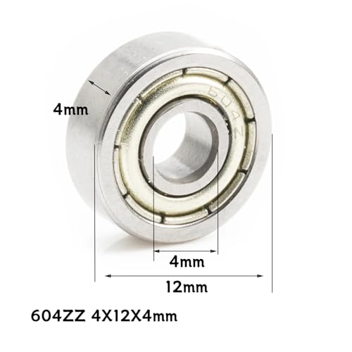 Rodamientos de bolas miniatura 694ZZ 4x11x4 mm de ranura profunda para piezas de motor 2