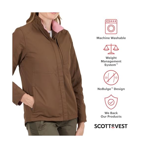 SCOTTeVEST Epic Travel Jacket for Women - 22 Hidden Pockets - Soft Shell Coat - Pickpocket Proof Clothing - Image 3