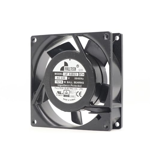 UF-92B23BTH FULLTECH - Ventilador axial de gabinete de 230 V CA, 16/14 W, 9225 mm