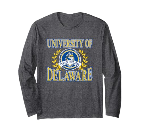 Delaware Fightin' Blue Hens Laurels Officially Licensed Long Sleeve T-Shirt
