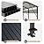 Devoko 12x20 FT Metal Carport, Heavy Duty Car Canopy with Galvanized Steel Roof, Reinforced Base Frame, All-Weather Garage, Outdoor Shelter for Cars, Trucks, Boats, Tractors & RV (Black)