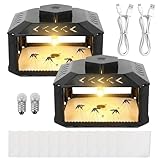 2 trappole per pulci per casa, pulci e cimici, con 12 adesivi e 2 cavi di ricarica, trappo...