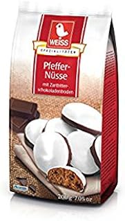 Weiss Pfeffernuesse Glazed Cookies with Dark Chocolate Bottom 200g