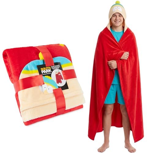 Harry Potter | Snoopy | South Park | Disney Adult Blanket with Hood 51x59 in, Wearable Blanket Gifts for Women, Men
