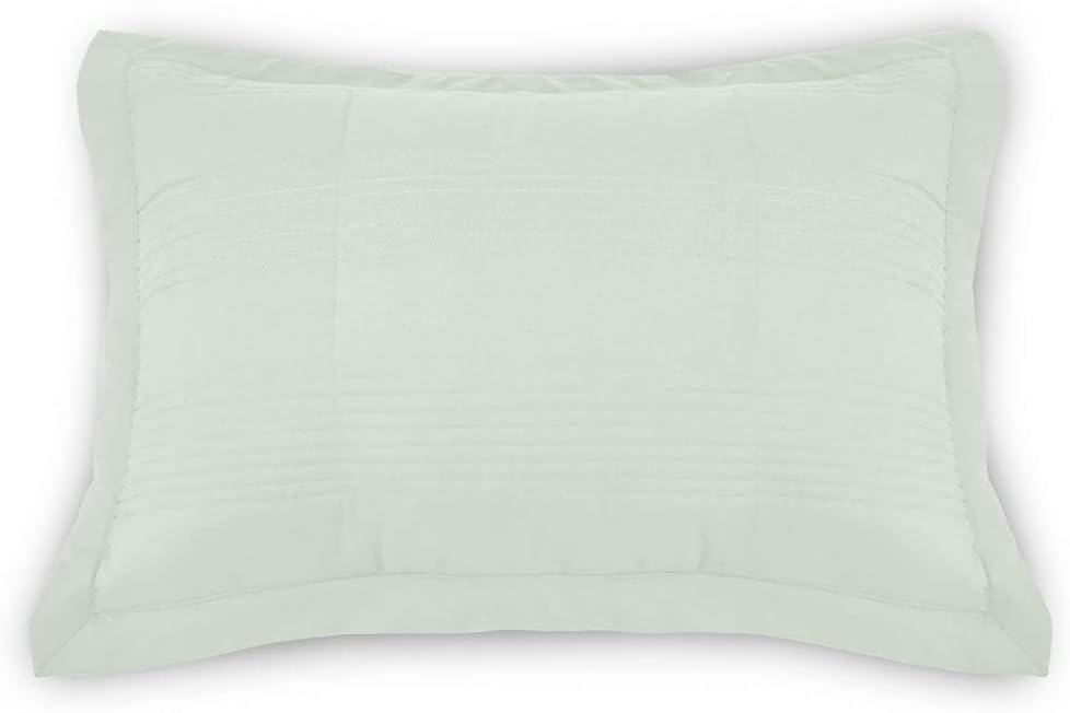 Jennifer Adams Microfiber Amelia Quilted Sham (Sage, Standard)