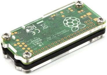 Zebra Zero Heatsink Case in Black Ice for Raspberry Pi Zero 1.3 & Wireless ~ C4Labs