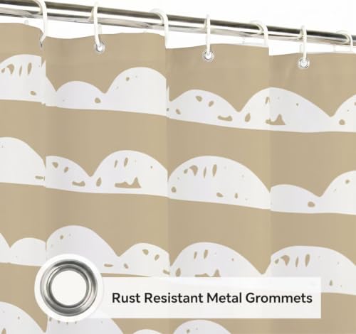 Rideau de douche imperméable qui ne colle pas à la peau grâce à son ourlet lesté