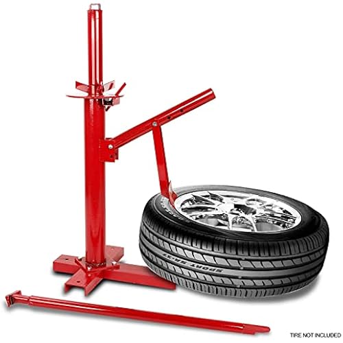 BLACKHORSE-RACING Portable Manual Tire Changer 8" to 16" Tire Changer Bead Breaker Mounting Tool Manual Steel Tire Changing Tool for Car Truck Home Garage Small Auto Shop