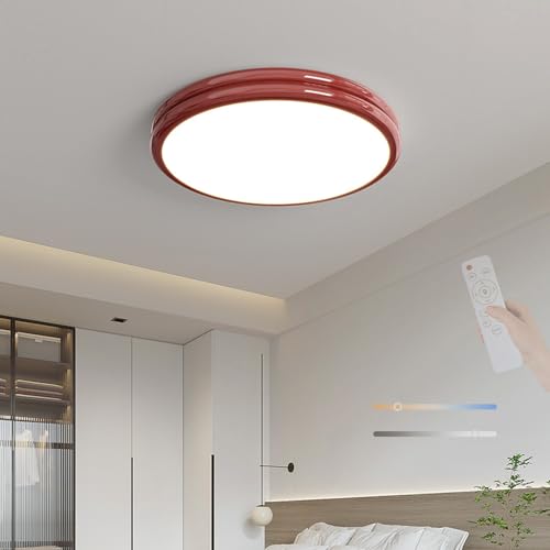 Lampe de plafond LED rouge ultra fin pour l'ambiance du salon et de la chambre