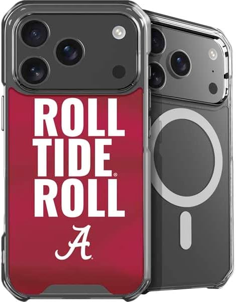 Skinit Phone Case Compatible with MagSafe iPhone 17 Pro Max - Officially Licensed University of Alabama Roll Tide Roll Design