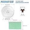 LUBIYACK 14.2" Glass Microwave Plate Replacement for W10531726 Microwave Turntable Tray Oven Rotating Dish Tray with Y shaped design for Better Reheating and Even Heat Distribution #1