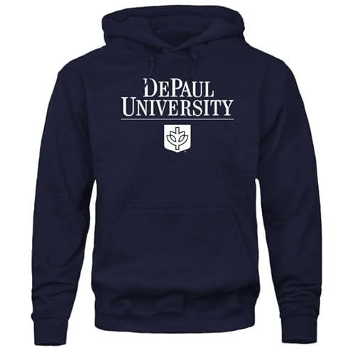 Barnesmith DePaul University Blue Demons Hooded Sweatshirt, Heritage, Navy, XX-Large