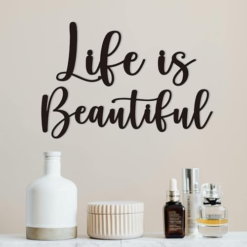Motivational Metal Wall Decor Inspirational Wall Decor Positive Quotes for Office Living Room Encouragement Gift for Travel Lover
