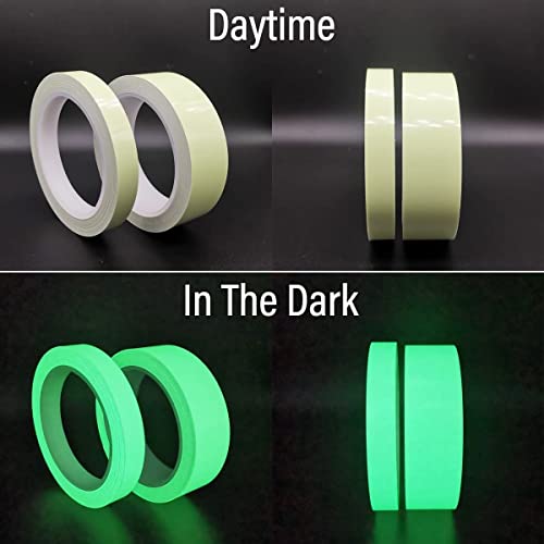 Image of Glow in The Dark Tape | Bright, Long-Lasting & Waterproof Luminous Tape | Premium Glowing Tape for Marking Objects in Dark Areas | Ideal for Stairs, Walls & More | 1 Pc (1.5 cm x 3 Meter)