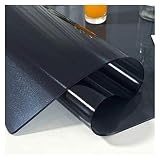 Protecteur De Couverture De Table Protection Environnementale Inodore Tapis En PVC Pour La Cuisine, Table À Manger, Table Basse, Bureau (noir ， Rectangulaire) ( Size(cm) : 80×160 , Épaisseur : 1.3mm )
