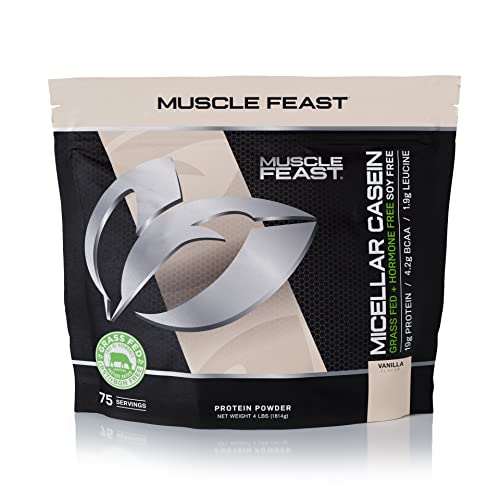Muscle Feast VMC-4 100% Micellar Casein Protein | All Natural, Pasture Raised, Hormone Free, Soy Free Slow Absorbing Pure European Micellar Casein cover