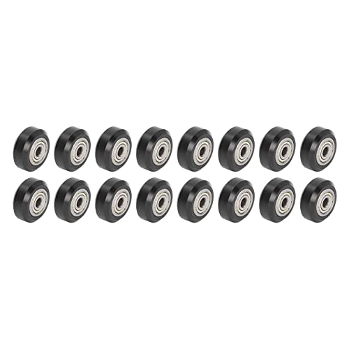 Precise Steel Pulley for a 3D Printer, 48 -piece PCued Wheel Kit, High for Projects Professional Print (Black Pulley)