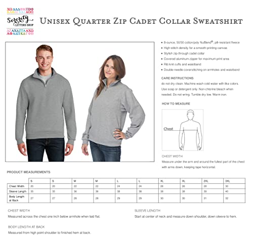 Sorority Letters Shop University of New Mexico Quarter Zip Cadet Collar Sweatshirt - UNM Logo Pullover Sweater4