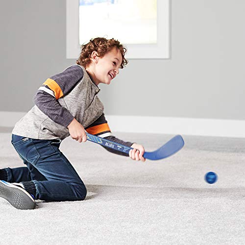 Franklin Sports St. Louis Blues Nhl Mini Hockey Stick Set - Nhl Team Knee Hockey Stick And Ball Set - Two Player Stick Set - Great Toy For Kids #TOP5