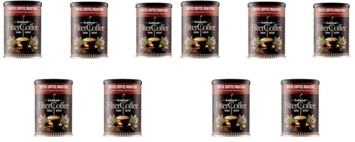 Image of Toffee Coffee Roasters | Pack Of 10 X 200Gm (1000Gms) South Indian Filter Coffee| As Seen On Shark Tank | Specialty Blend | Traditional Dark Roast Signature Filter Coffee, Powder, Jar