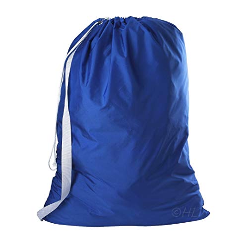 Nylon Laundry Bag with Shoulder Strap, Royal Blue - 30" X 40" - Commercial Grade 100% Nylon, Designed for Heavy Duty Use, College Laundry Bags, Laundromat and Household Storage - Made in The USA