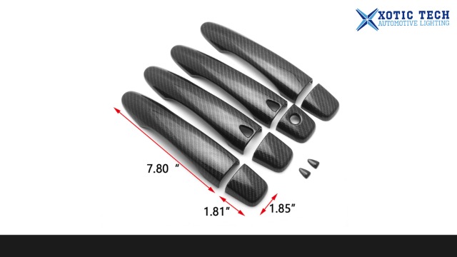 Amazon.com: x xotic tech Exterior Door Handle Cover Trims, Carbon