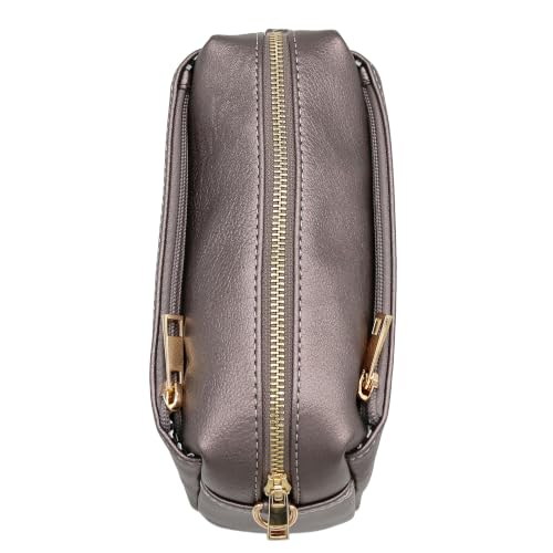 Image of FashionPuzzle Triple Zip Small Crossbody Bag
