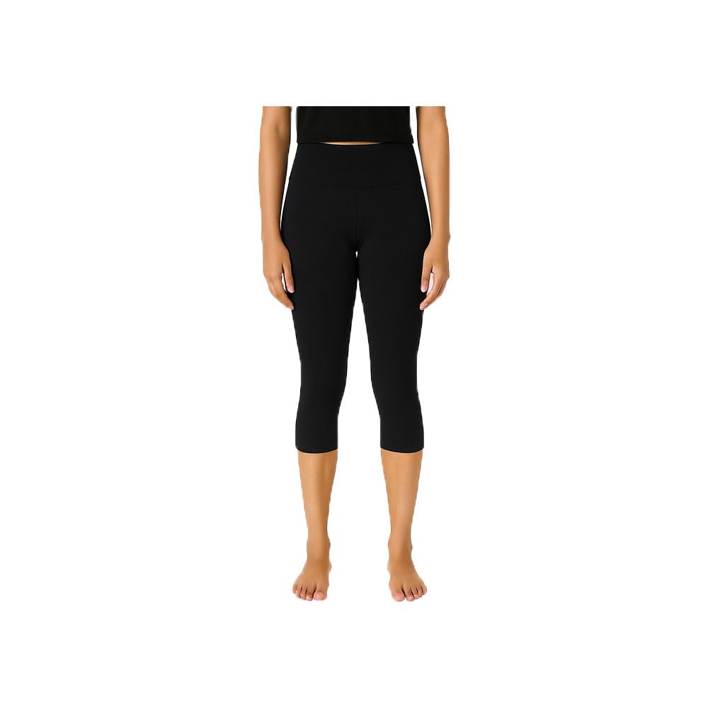 brand flex Womens Casual Solid Bottom Wear Plain 3/4th Capri for Girls Black (1Pack)-picture-19