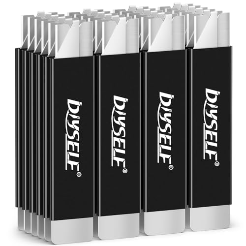 Image of DIYSELF 24 Pack Box Cutters, All-Metal Utility Knife with Quick-Slide Blade