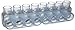 Morris Products 97442 Multi-Cable Connector, Insulated, Dual Entry, Clear, 8 Ports, 500 - 6 Wire Range