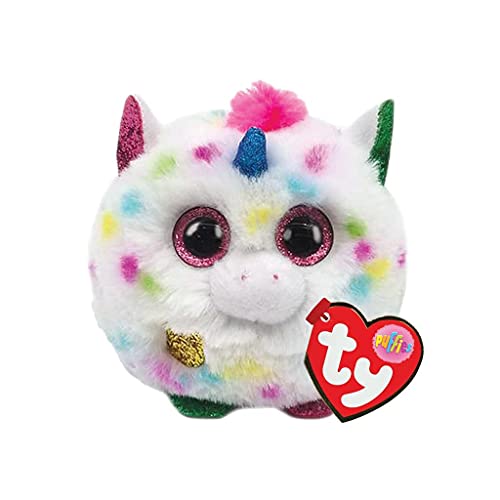 Ty Uk- Harmonie Unicorn Puffies Peluches, 2005128, Multicolore, 7cm