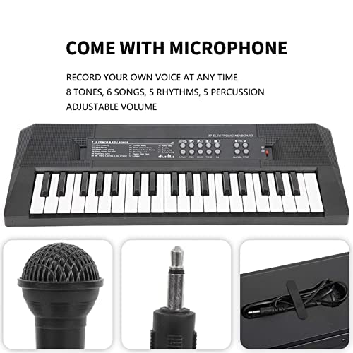Pwshymi Mini Piano Numérique, 37 clés Piano électrique avec Microphone, Fonction d’enregistrement Clavier Musical pour… - Les Beatles, Paul McCartney, John Lennon, RIngo Starr, George Harrison Pwshymi Mini Piano Numérique, 37 clés Piano électrique avec Microphone, Fonction d'enregistrement Clavier Musical pour… – Image 6