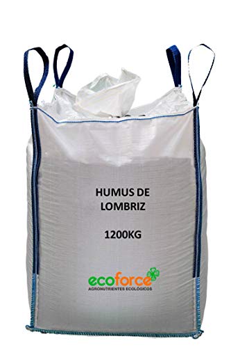 CULTIVERS Humus de Lombriz ecológico. Abono para Plantas Apto para Todo Tipo de Plantas. Precio Directo de fábrica!! (1200 kg)