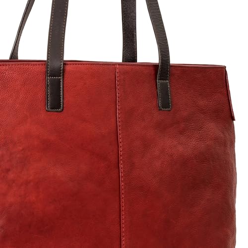 Hidesign red tote bag – image 4