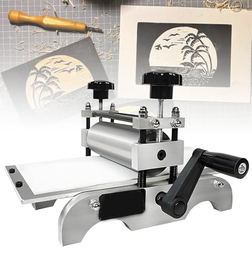 Presse à graver typographie bois cuivre et linogravure 35x17cm - 5