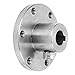 Stainless Steel Flange Coupling, 12mm high Hardness Motor Shaft Connector for Industrial Equipment Power Systems