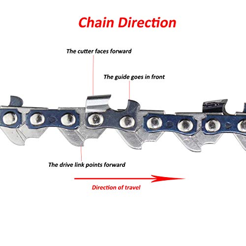 image for FDJ Mini Chainsaw Guide Bar and Saw Chain 4-inch Replacement Saw Bar C