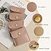 40pcs PU Leather Small Bags for Jewelry 8 x 8cm Snap Button Jewelry Packaging Bag Dark Pink Luxury Small Favor Bags Jewelry Gift Bags for Earrings Necklaces Bracelet Ring