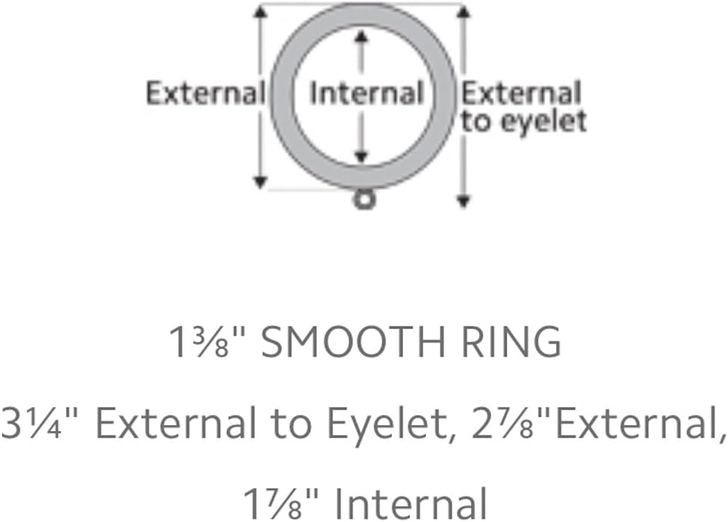 Kirsch Wood Drapery Rings w/Eyelet & Removeable Clip Wood Trends - 1 3/8" - Estate Oak