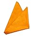 Royal Silk Dazzling Golden Orange Sunburst Silk Pocket Square 100% Silk â€“ Soft Mulberry Silk - Large 16â€ Square