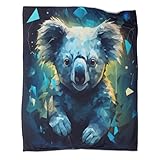 kaiyun Koala Couverture Imprimée en 3D Faune Édredon en Peluche Douce pour...