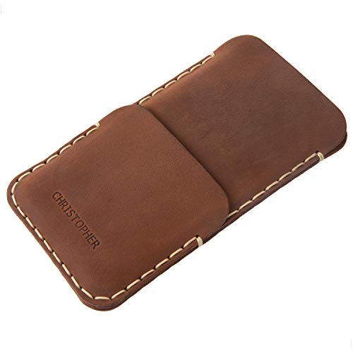 True Leather Case For Iphone, Fits 14, 14 Pro Max, 13 Pro Max, Mini And Many More. Hand Stitched Personalized Pouch #TOP2