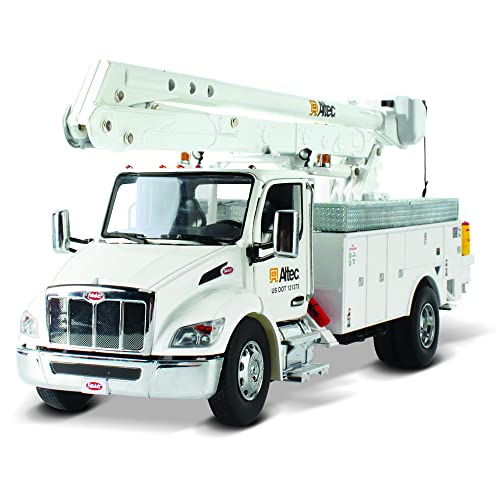 Diecast Masters 1:32 Scale Peterbilt Model 536 with Altec AA55 Aerial Service Body White cab & White Body | Transport Series Model 71105