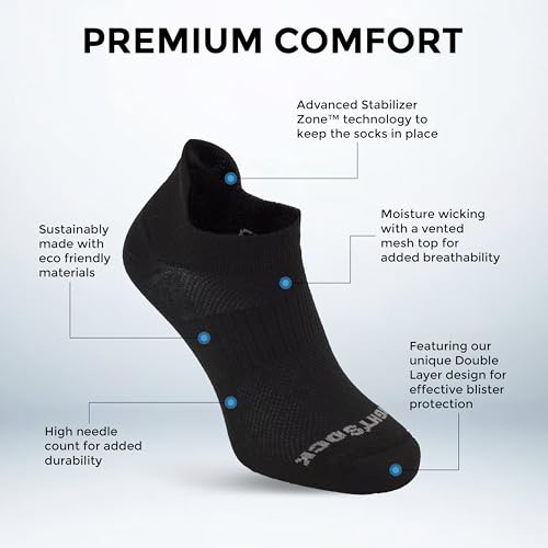Chaussettes Coolmesh II Tab Wrightsock S bleu pour vos séances de running