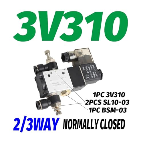 Électrovanne pneumatique 3V110-06NC 24V pour commande de direction d air - 3