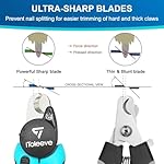 iToleeve LED Dog Nail Clipper with Light, Illuminates Nails or Bloodline for Safe and Easy Trimmers, Extra Sharp for Thick Nails, Quick Sensor, Avoid Over Cutting Toenail, for Cats & Dogs